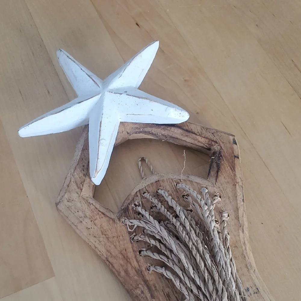 Nautical Mermaid Wall Décor Set Seashell Canvas Coastal Room Accents - Picture 9 of 11